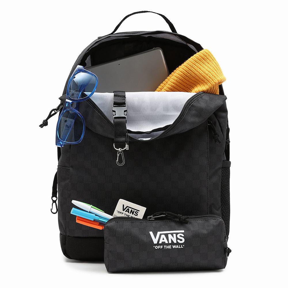 Kids' Vans Skool Backpacks Black | USA02174