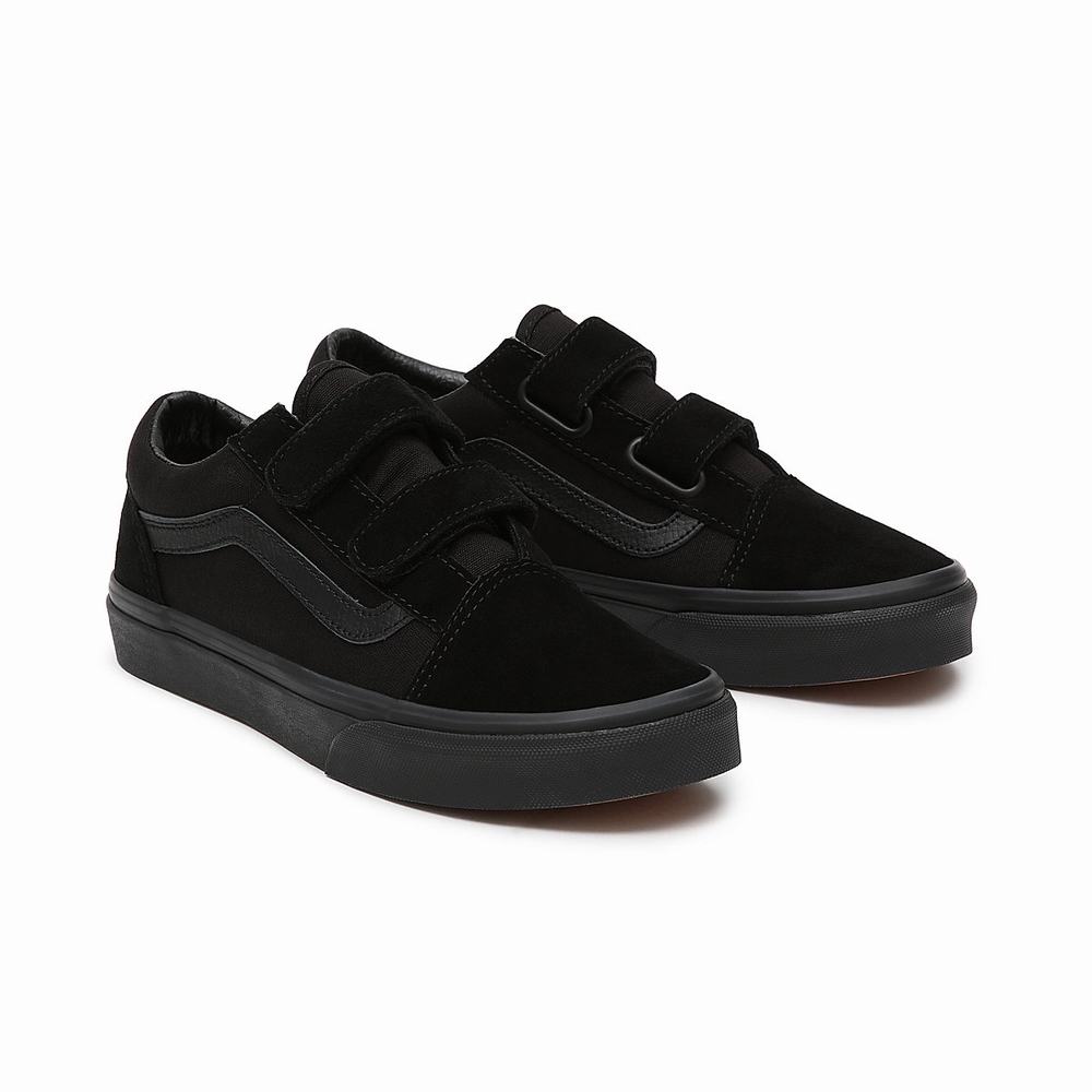 Kids\' Vans Skool V (8-14+ years) Sneakers Black | USA36740