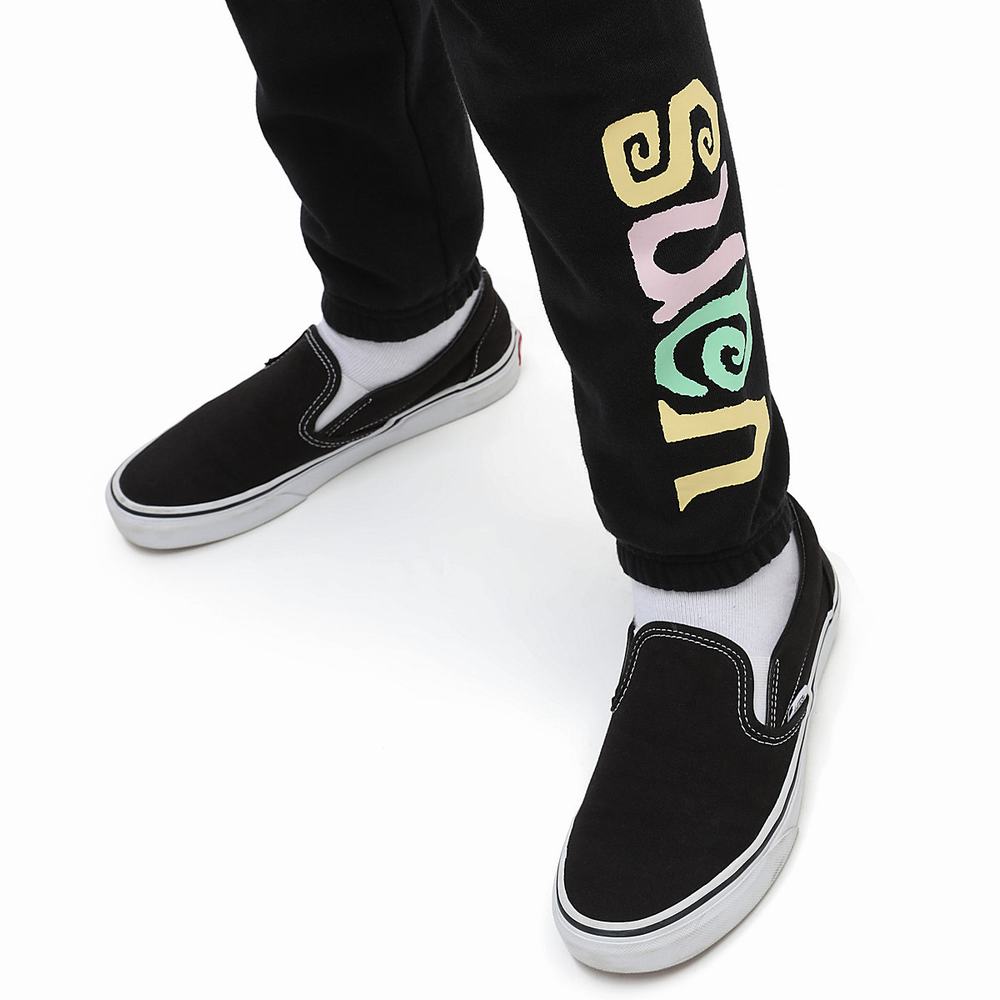 Kids' Vans Sun Sider Sweats (8-14 years) Pants Black | USA58243