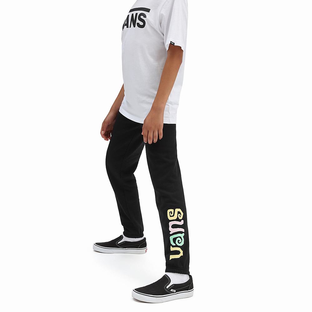 Kids\' Vans Sun Sider Sweats (8-14 years) Pants Black | USA58243