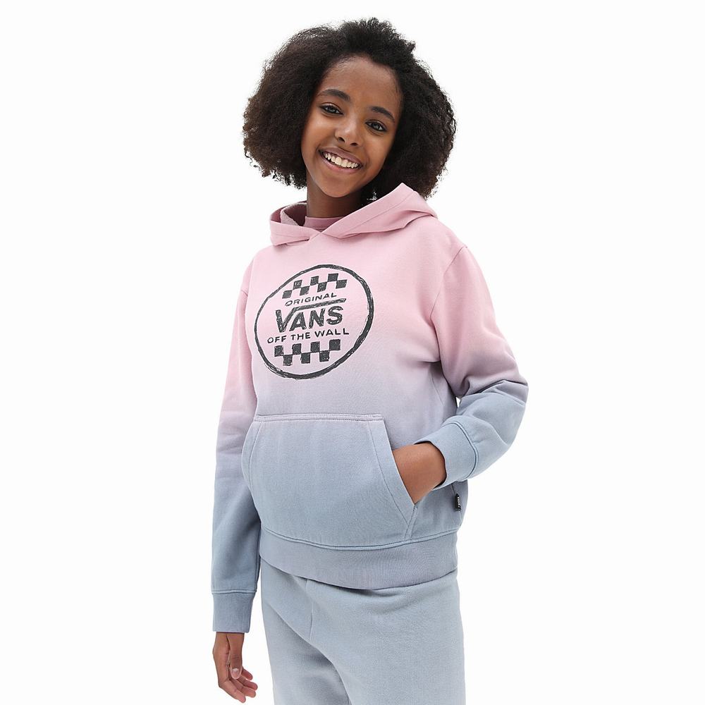 Kids\' Vans Sunset Wash (8-14 years) Hoodie Pink | USA40135