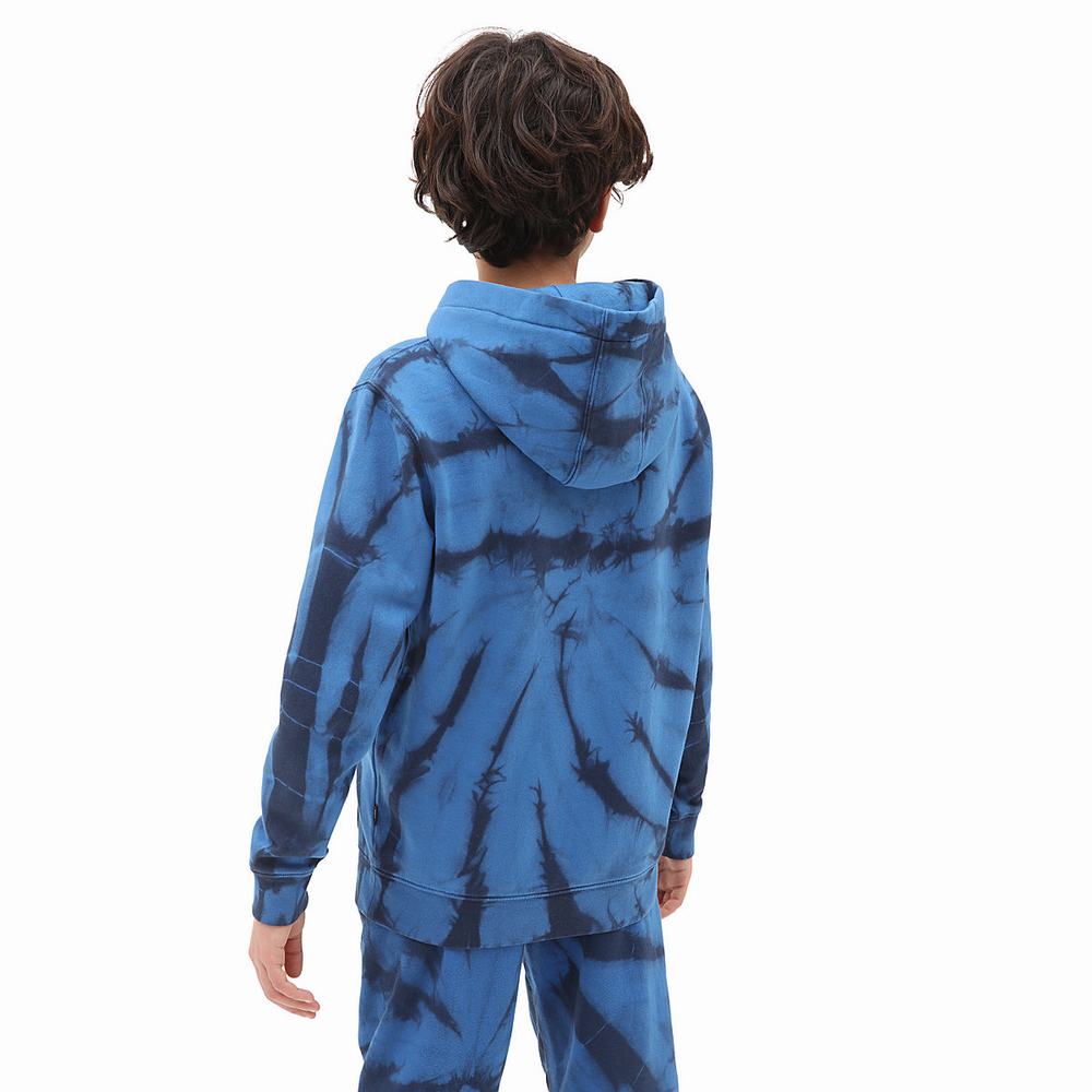 Kids' Vans Tie Dye (8-14 years) Hoodie Blue | USA84925