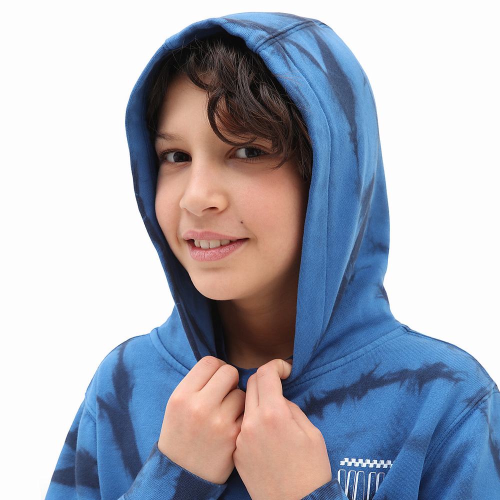 Kids' Vans Tie Dye (8-14 years) Hoodie Blue | USA84925