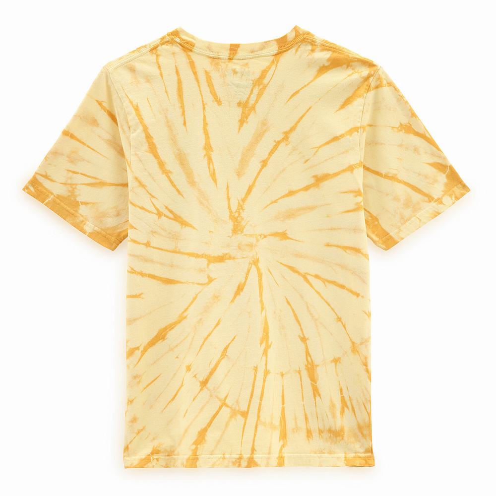 Kids' Vans Tie Dye (8-14 years) T Shirts Yellow / Orange | USA90421