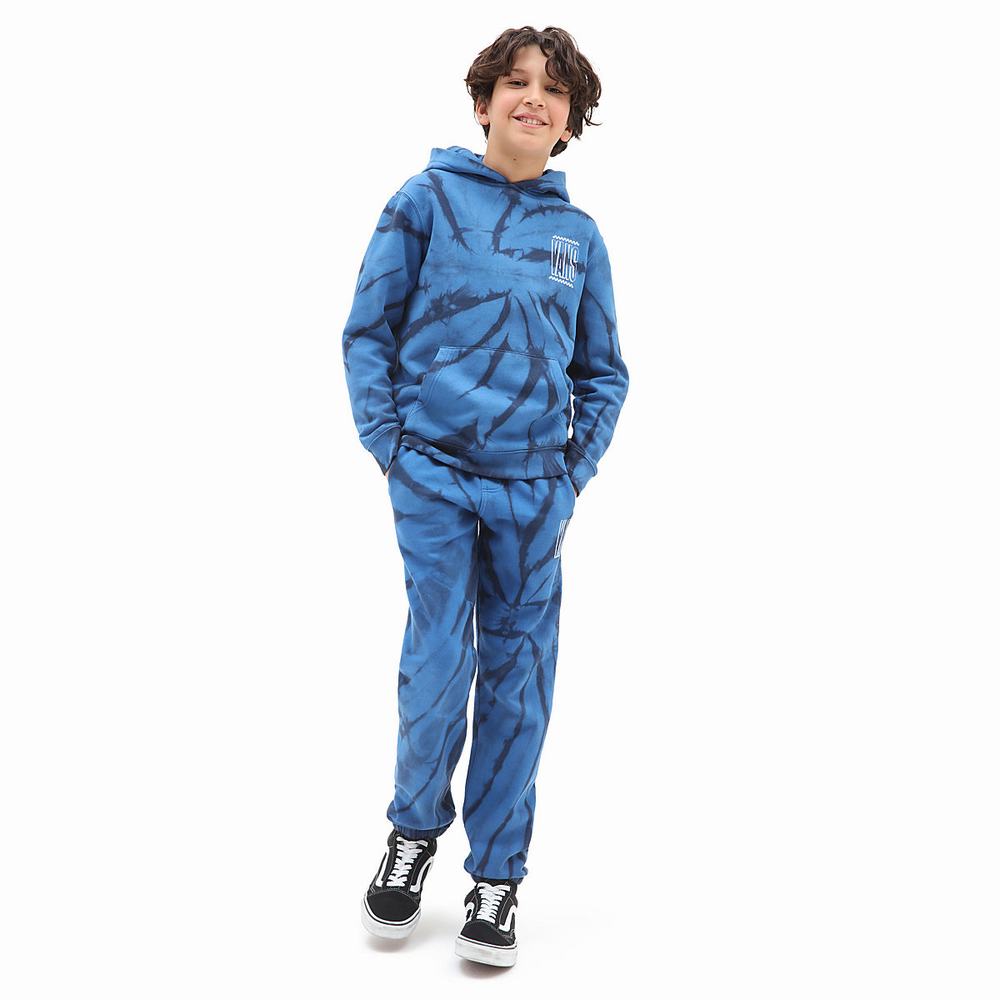 Kids' Vans Tie Dye Fleece (8-14 years) Pants Blue | USA32576