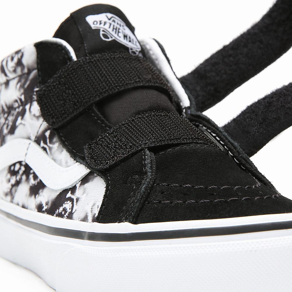 Kids' Vans Tie Dye SK8-Mid Reissue V (4-8 years) Sneakers Black / White | USA32074