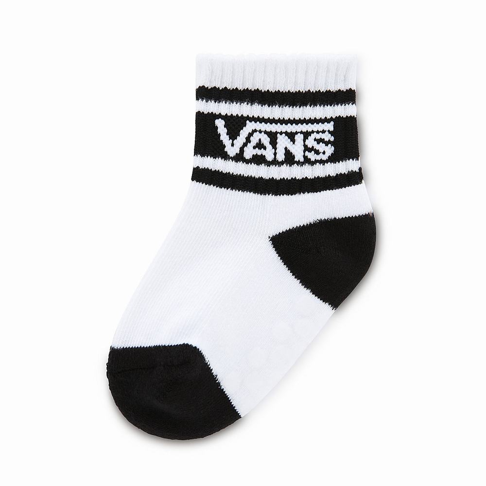 Kids\' Vans Toddler Vans Drop V Crew (1 pair) Socks White | USA73056