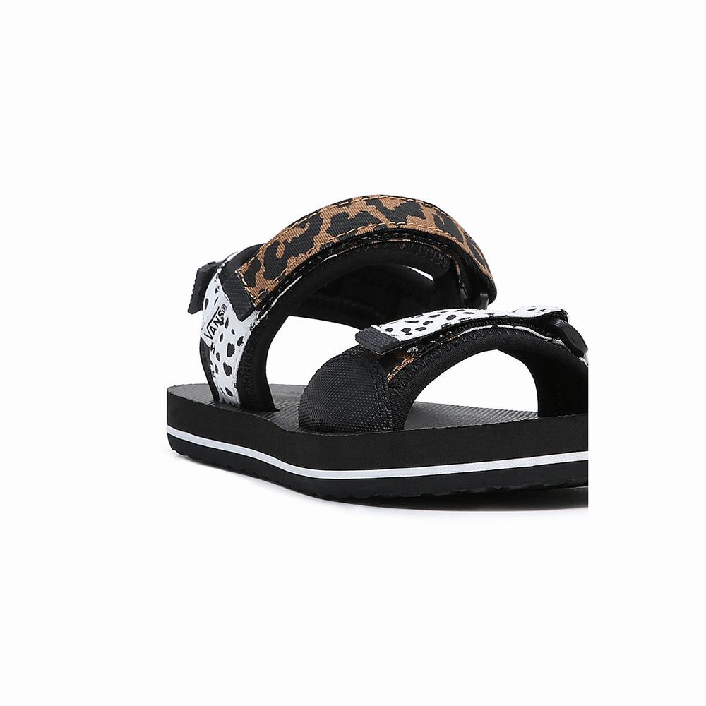 Kids' Vans Tri-Lock (4-8 years) Sandals Black / White | USA21739