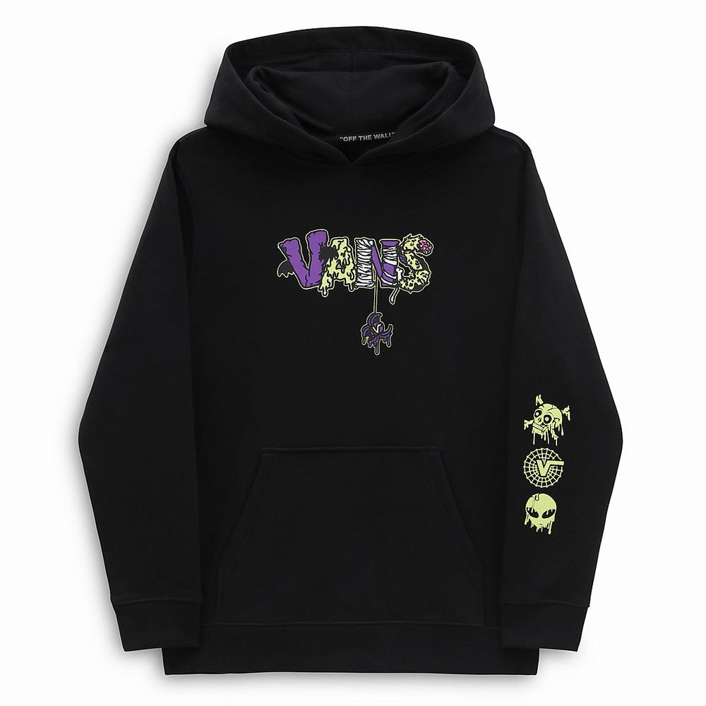 Kids' Vans Trippy Drip (8-14 years) Hoodie Black | USA54391