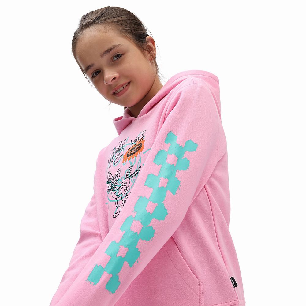 Kids' Vans X Crayola (8-14 years) Hoodie Pink | USA75308