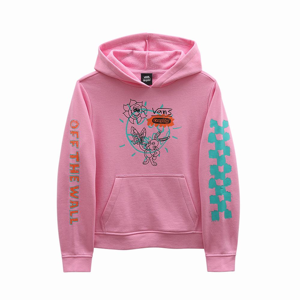 Kids' Vans X Crayola (8-14 years) Hoodie Pink | USA75308