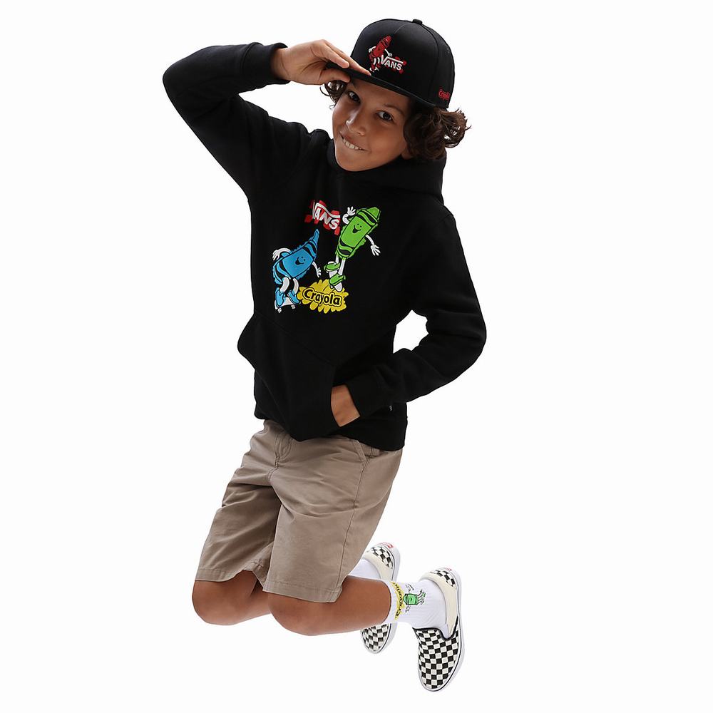 Kids' Vans X Crayola (8-14 years) Hoodie Black | USA96108