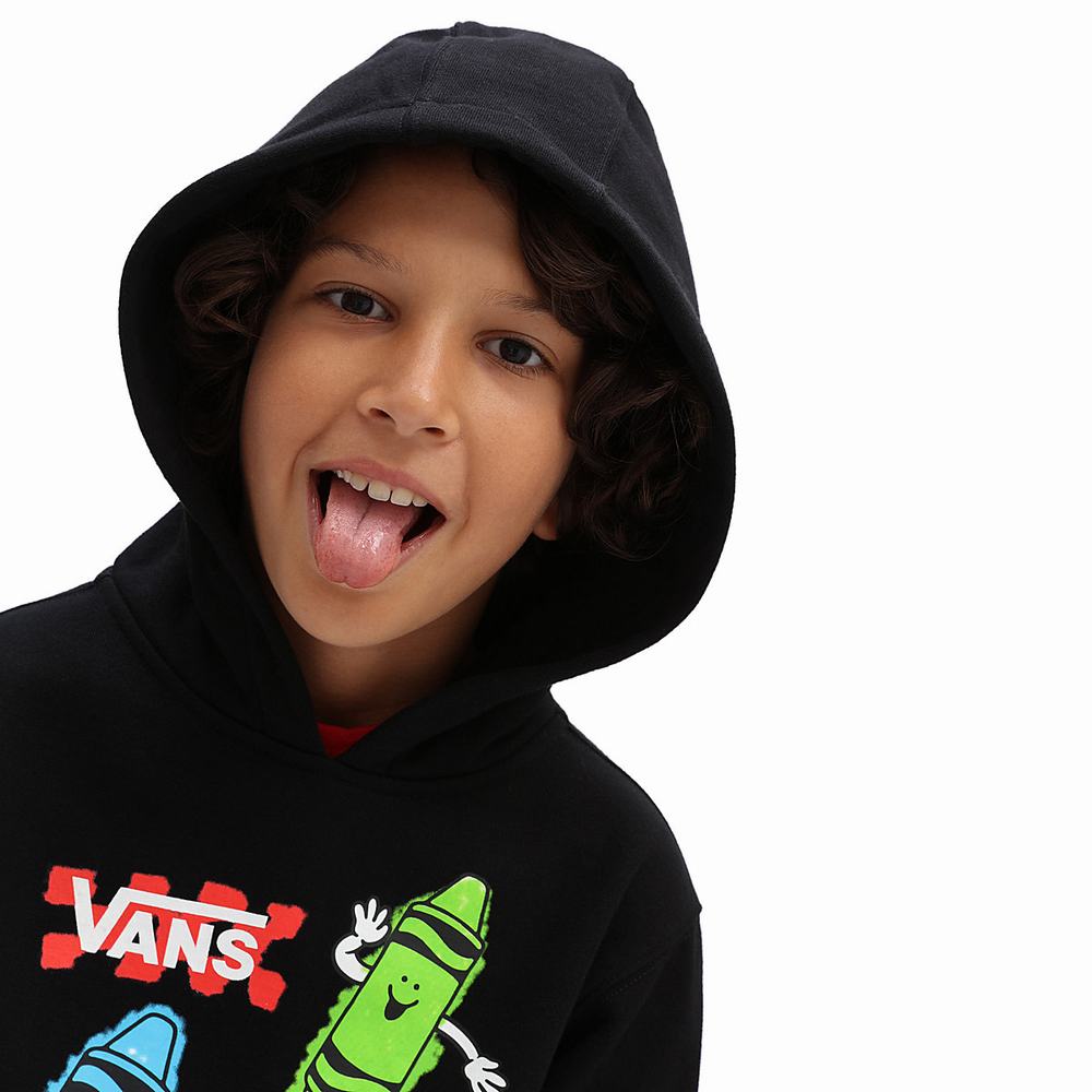 Kids' Vans X Crayola (8-14 years) Hoodie Black | USA96108