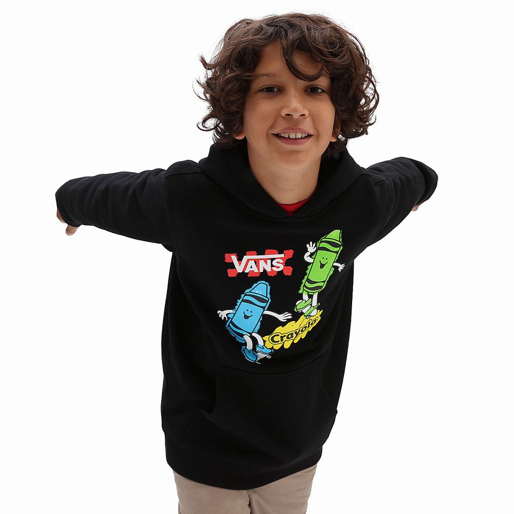 Kids\' Vans X Crayola (8-14 years) Hoodie Black | USA96108