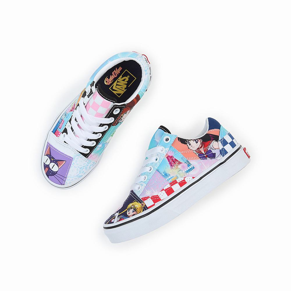 Kids' Vans X Pretty Guardian Sailor Moon Old Skool Patchwork (4-8 years) Sneakers Multicolor | USA03458