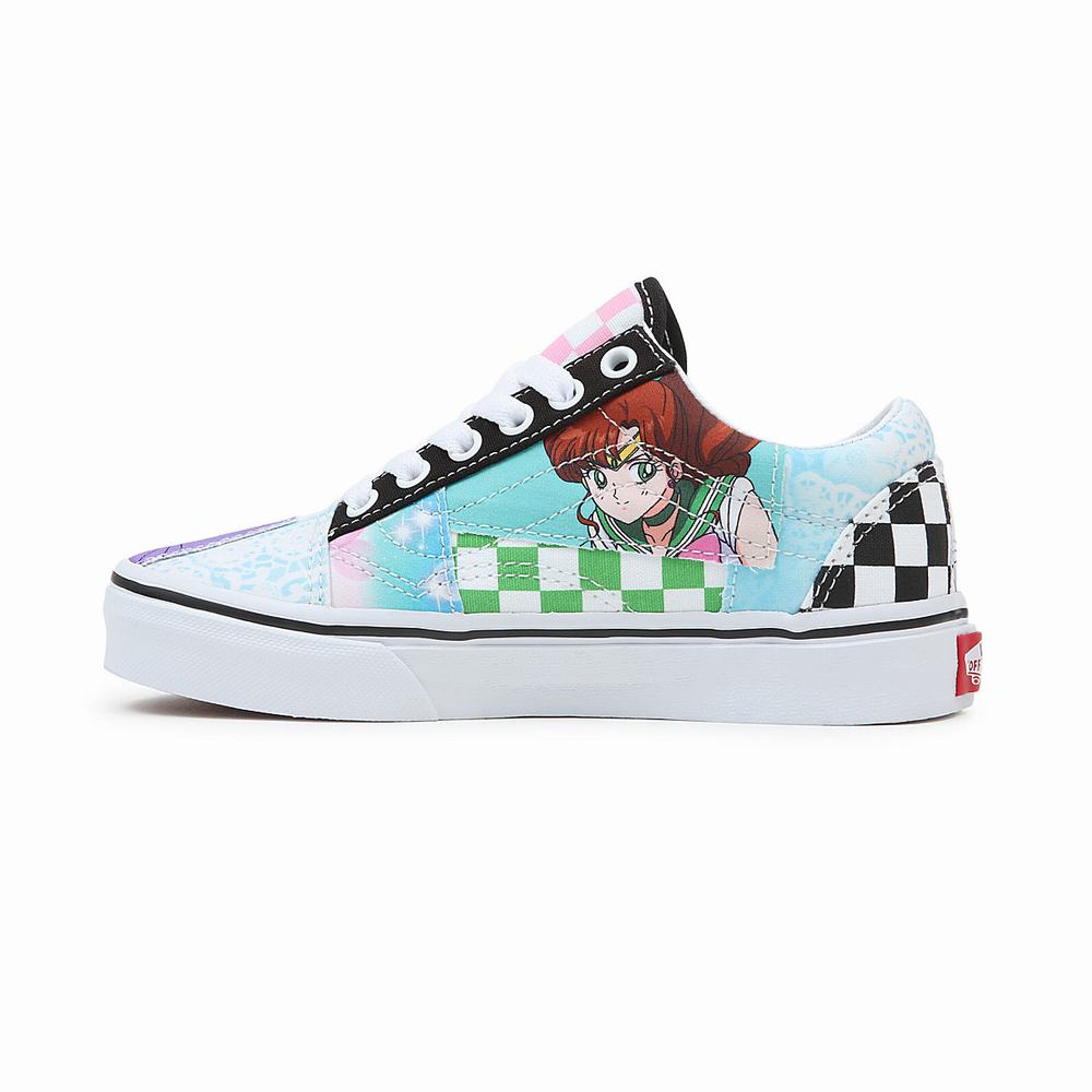 Kids' Vans X Pretty Guardian Sailor Moon Old Skool Patchwork (4-8 years) Sneakers Multicolor | USA03458