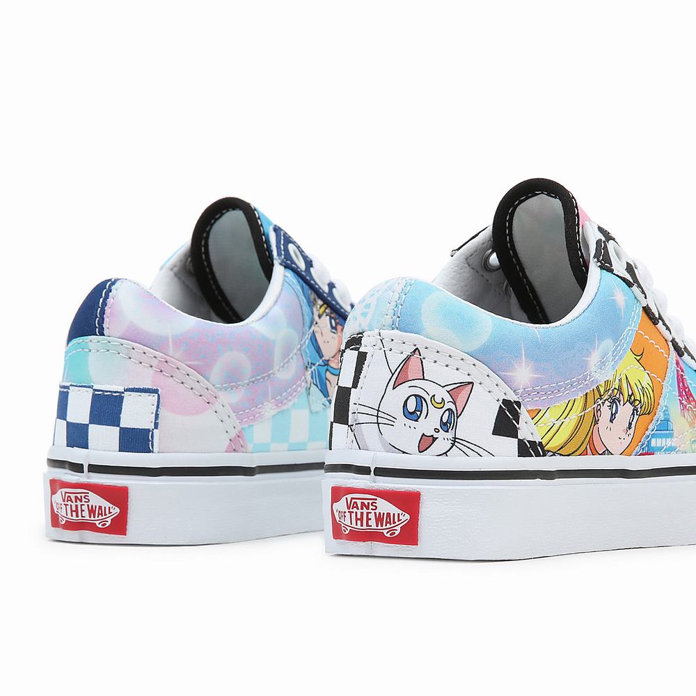 Kids' Vans X Pretty Guardian Sailor Moon Old Skool Patchwork (4-8 years) Sneakers Multicolor | USA03458