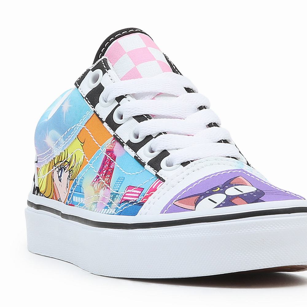 Kids' Vans X Pretty Guardian Sailor Moon Old Skool Patchwork (4-8 years) Sneakers Multicolor | USA03458