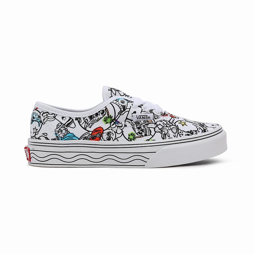 Kids' Vans x Crayola Authentic (4-8 years) Sneakers Multicolor / White | USA65493