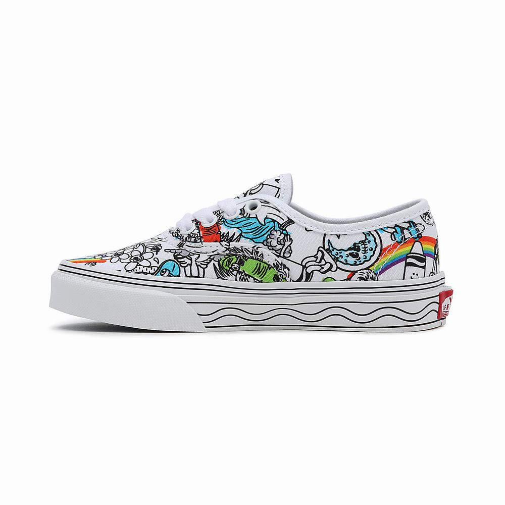 Kids' Vans x Crayola Authentic (4-8 years) Sneakers Multicolor / White | USA65493