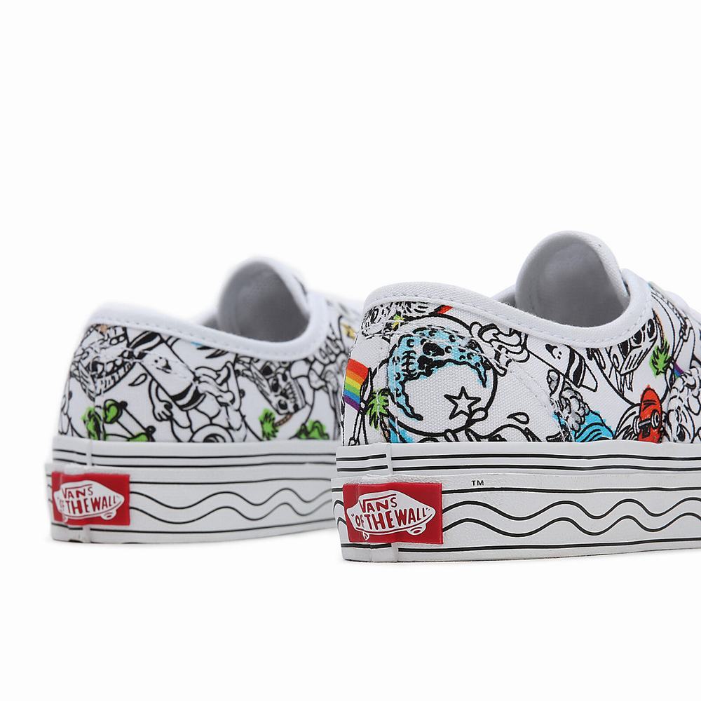 Kids' Vans x Crayola Authentic (4-8 years) Sneakers Multicolor / White | USA65493