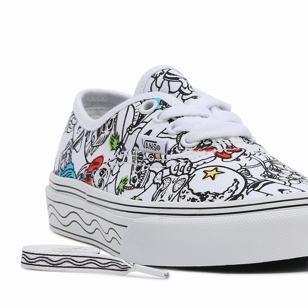 Kids' Vans x Crayola Authentic (4-8 years) Sneakers Multicolor / White | USA65493