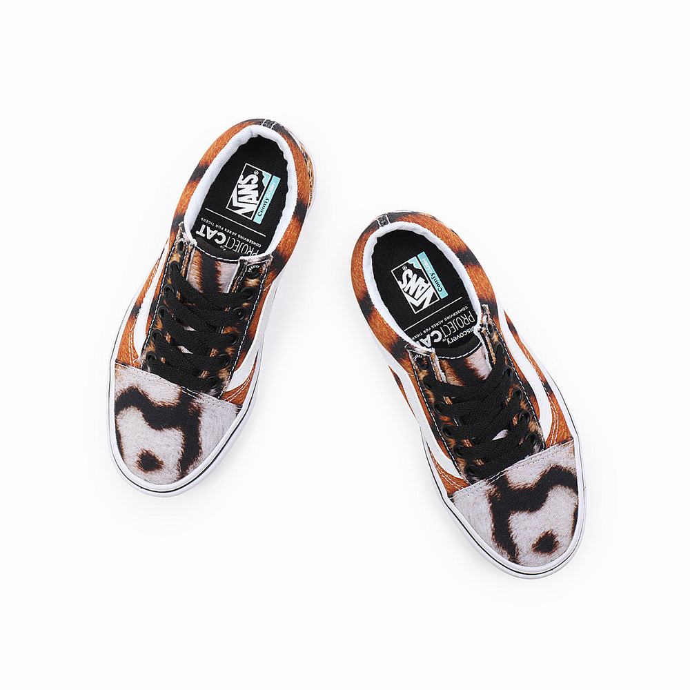 Kids' Vans x Project CAT ComfyCush Old Skool (4-8 years) Sneakers Multicolor | USA40183