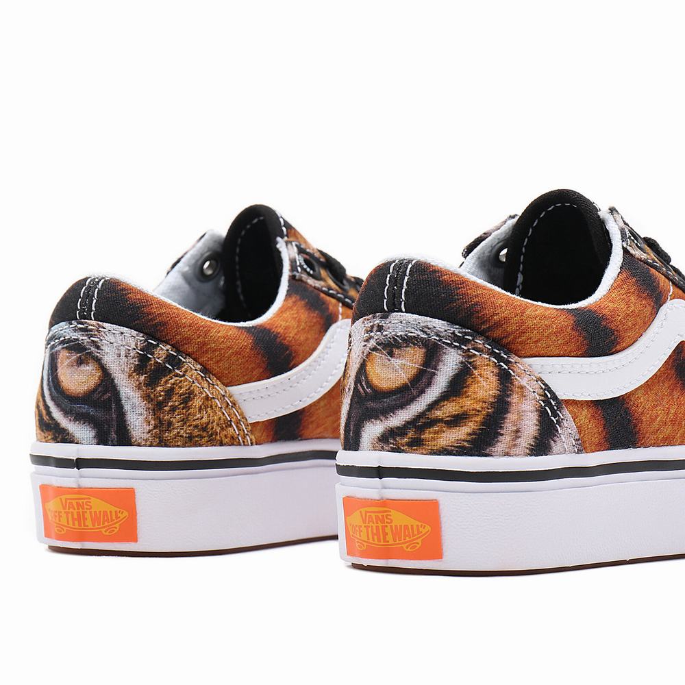 Kids' Vans x Project CAT ComfyCush Old Skool (4-8 years) Sneakers Multicolor | USA40183