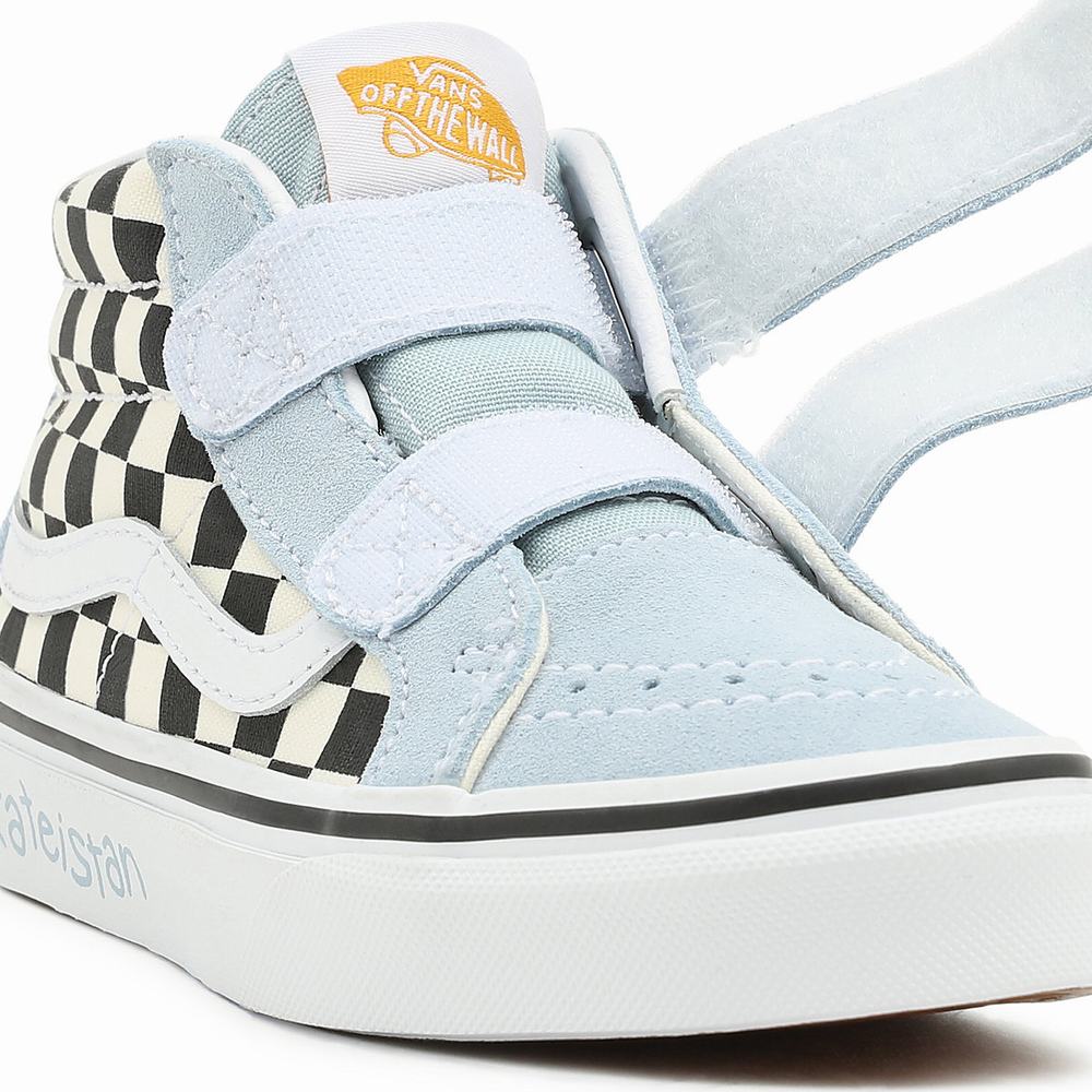 Kids' Vans x Skateistan Sk8-Mid Reissue V (4-8 years) Sneakers Black / White | USA91846