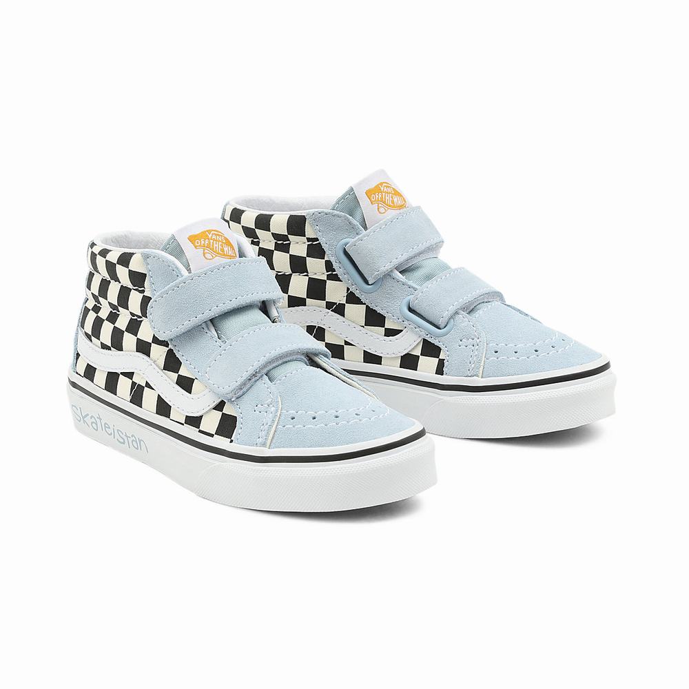 Kids\' Vans x Skateistan Sk8-Mid Reissue V (4-8 years) Sneakers Black / White | USA91846