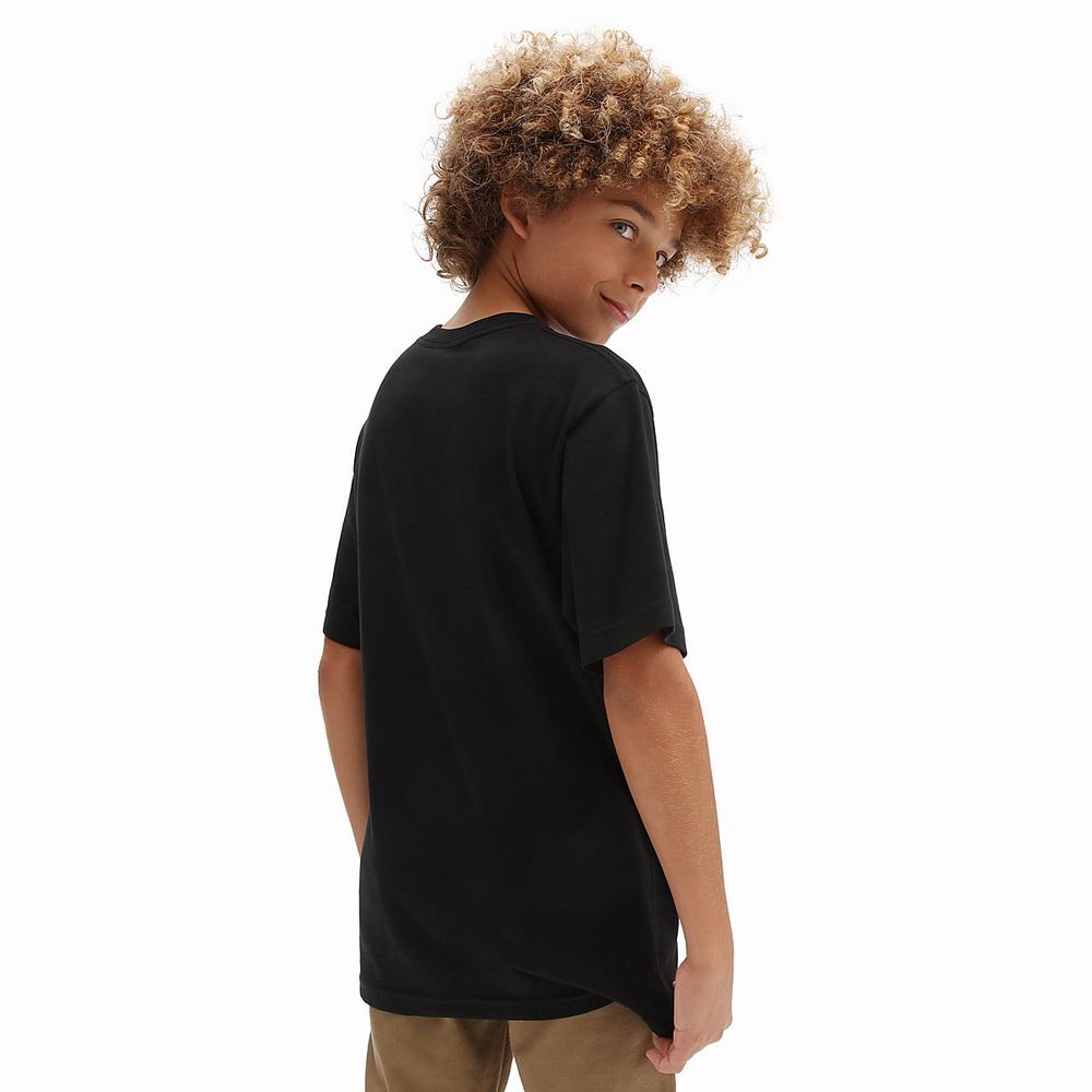 Kids' Vans x Thrasher OTW Logo (8-14 years) T Shirts Black | USA13796