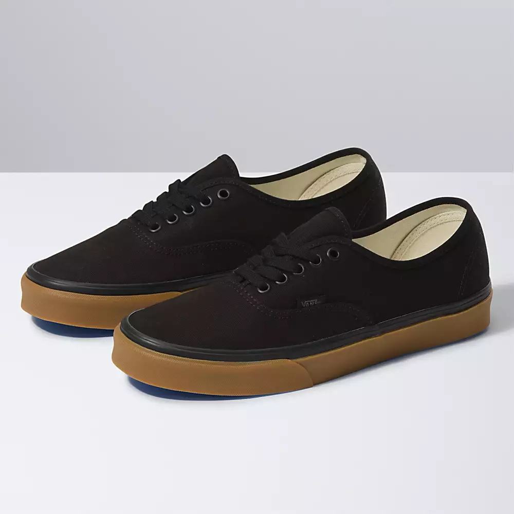 Men\'s Vans 12 Oz Canvas Authentic Sneakers Black | USA78526