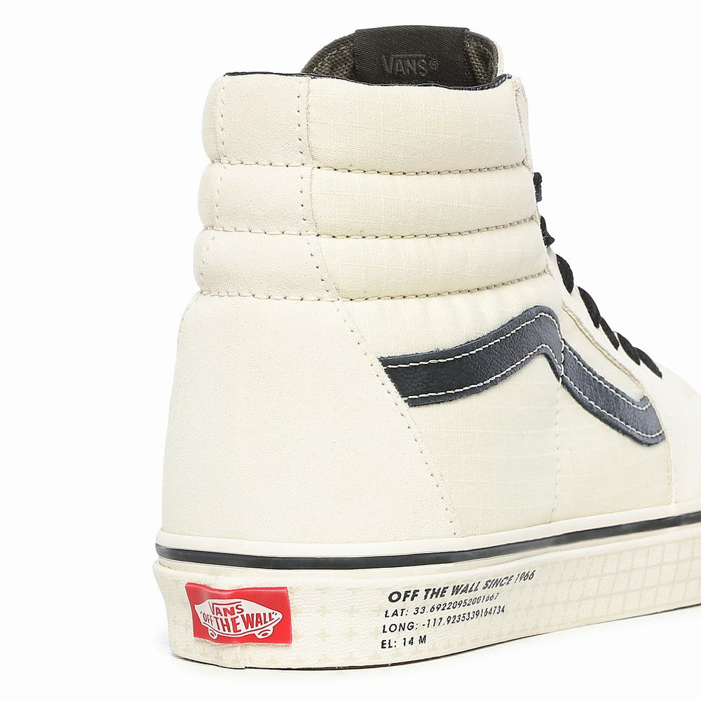 Men's Vans 66 Supply Sk8-Hi Sneakers White | USA51748