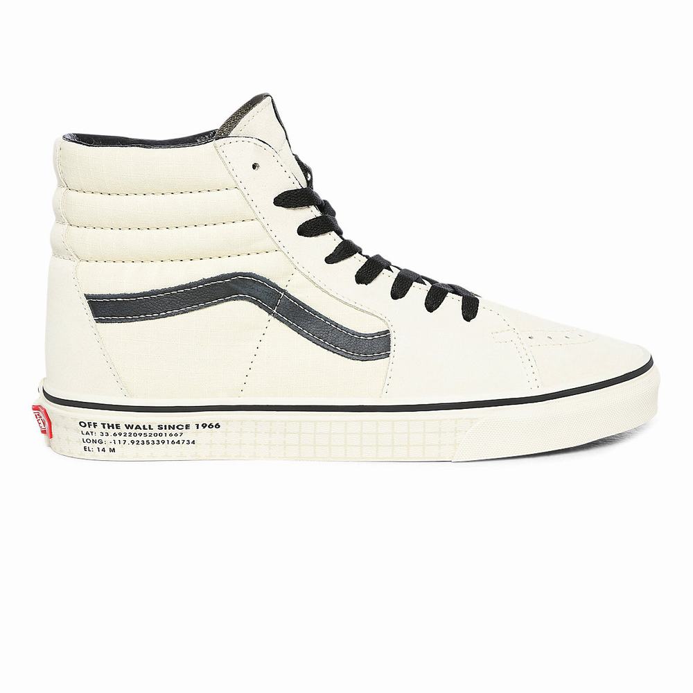 Men\'s Vans 66 Supply Sk8-Hi Sneakers White | USA51748