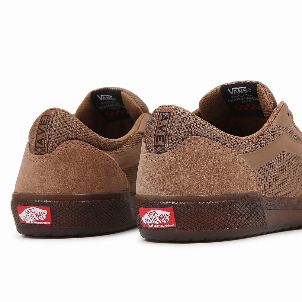 Men's Vans AVE Skate Shoes Brown | USA12798