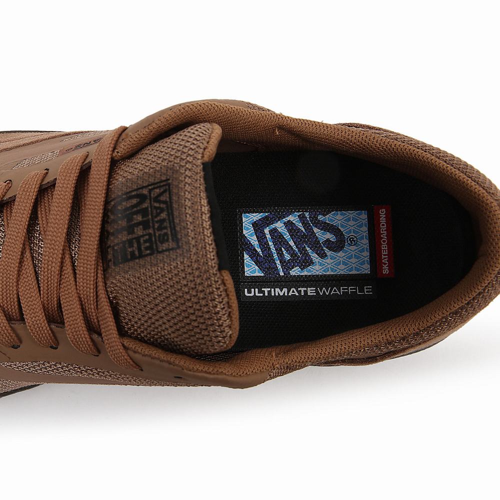 Men's Vans AVE Skate Shoes Brown | USA12798