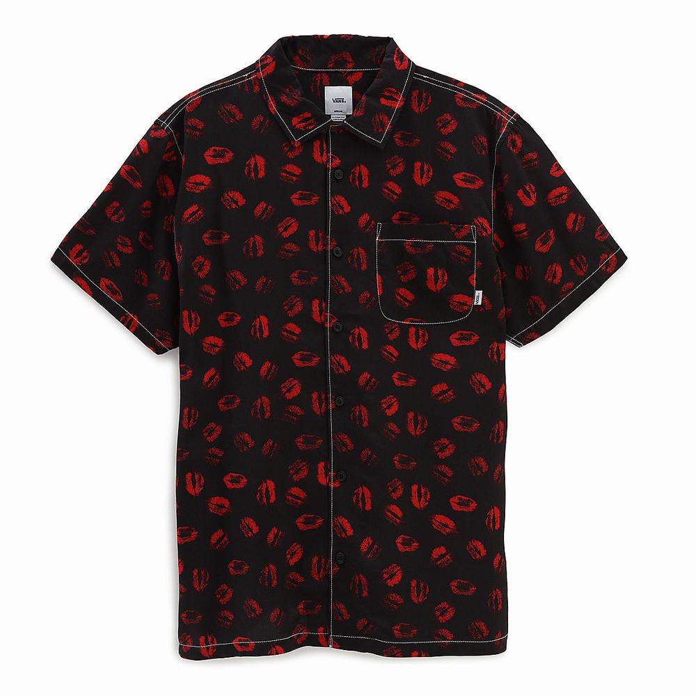 Men\'s Vans Anaheim Archive Shirts Black | USA03872