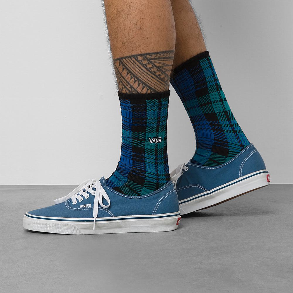 Men's Vans Anaheim Crew (1 pair) Socks Blue | USA02793