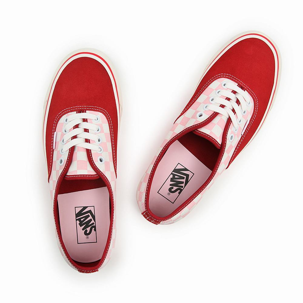 Men's Vans Anaheim Factory Authentic 44 DX Sneakers Red / Pink | USA06742