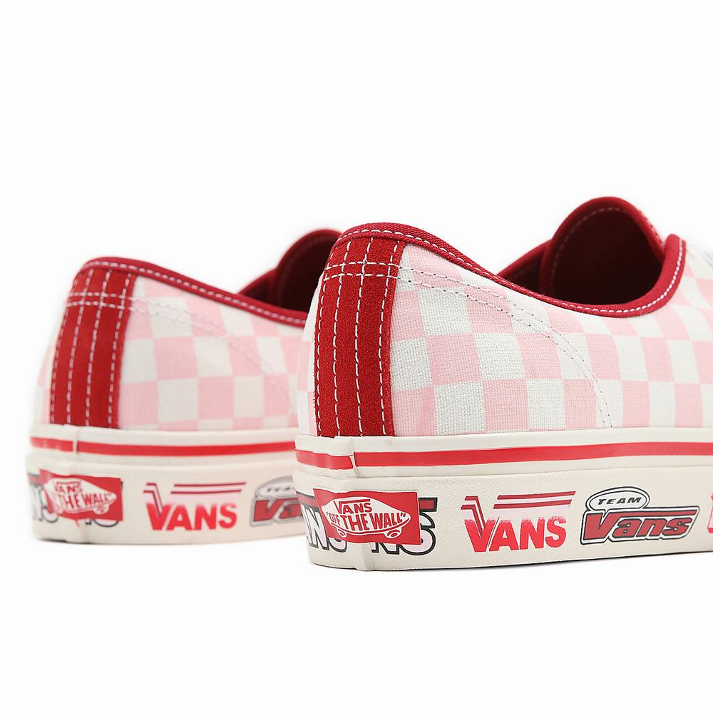 Men's Vans Anaheim Factory Authentic 44 DX Sneakers Red / Pink | USA06742