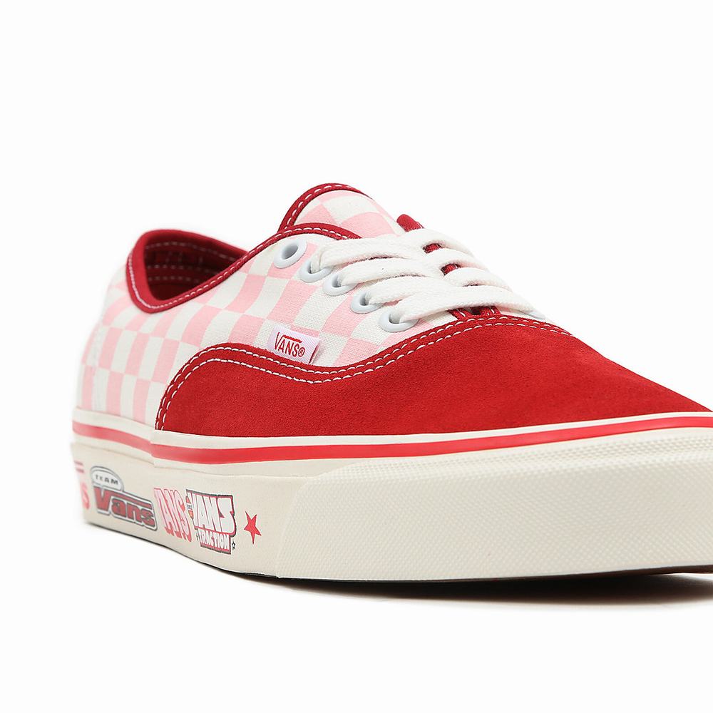 Men's Vans Anaheim Factory Authentic 44 DX Sneakers Red / Pink | USA06742