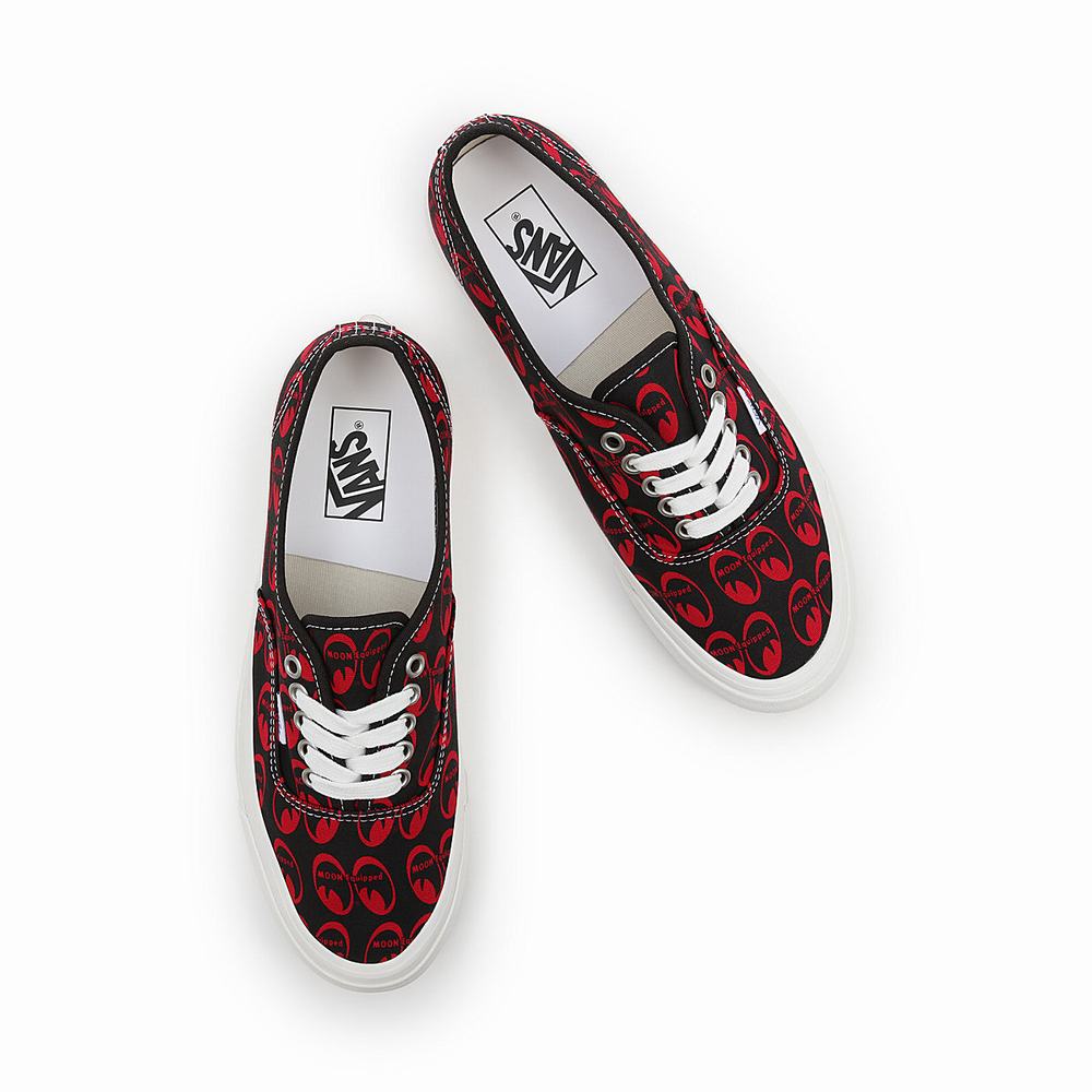 Men's Vans Anaheim Factory Authentic 44 DX Sneakers Black / Red | USA34958