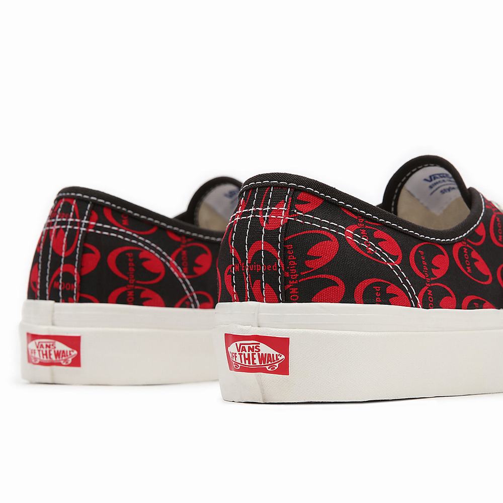 Men's Vans Anaheim Factory Authentic 44 DX Sneakers Black / Red | USA34958