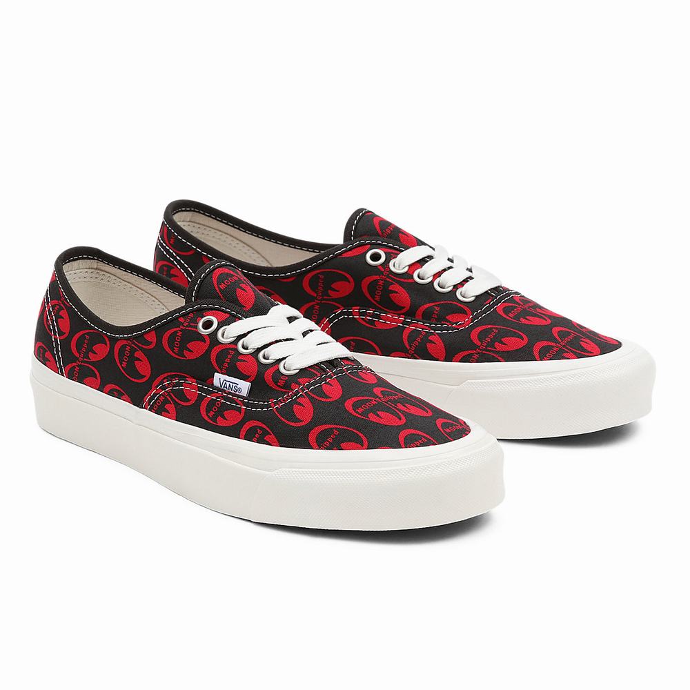 Men\'s Vans Anaheim Factory Authentic 44 DX Sneakers Black / Red | USA34958