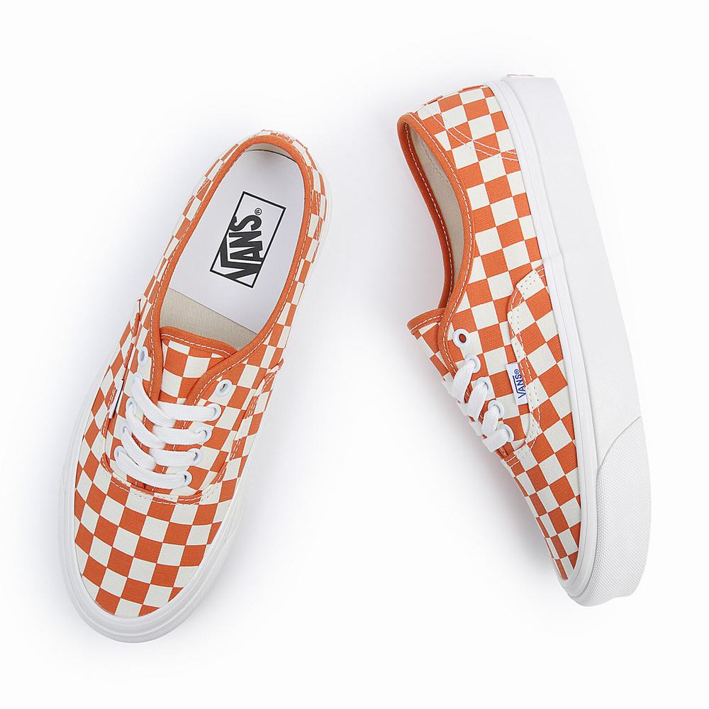 Men's Vans Anaheim Factory Authentic 44 DX Sneakers White / Orange | USA57016