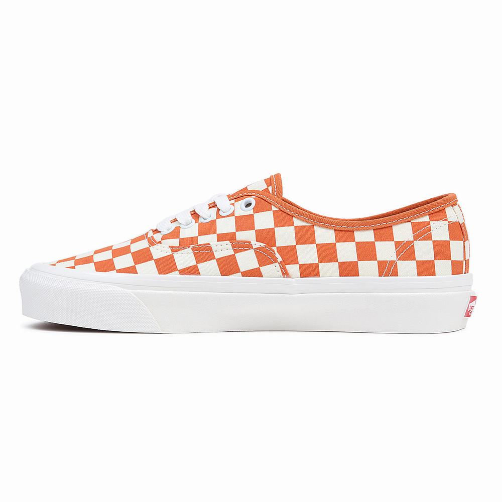 Men's Vans Anaheim Factory Authentic 44 DX Sneakers White / Orange | USA57016