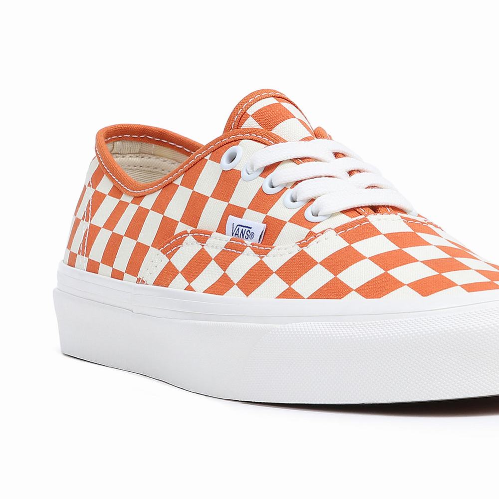 Men's Vans Anaheim Factory Authentic 44 DX Sneakers White / Orange | USA57016