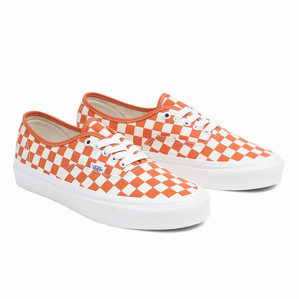 Men\'s Vans Anaheim Factory Authentic 44 DX Sneakers White / Orange | USA57016