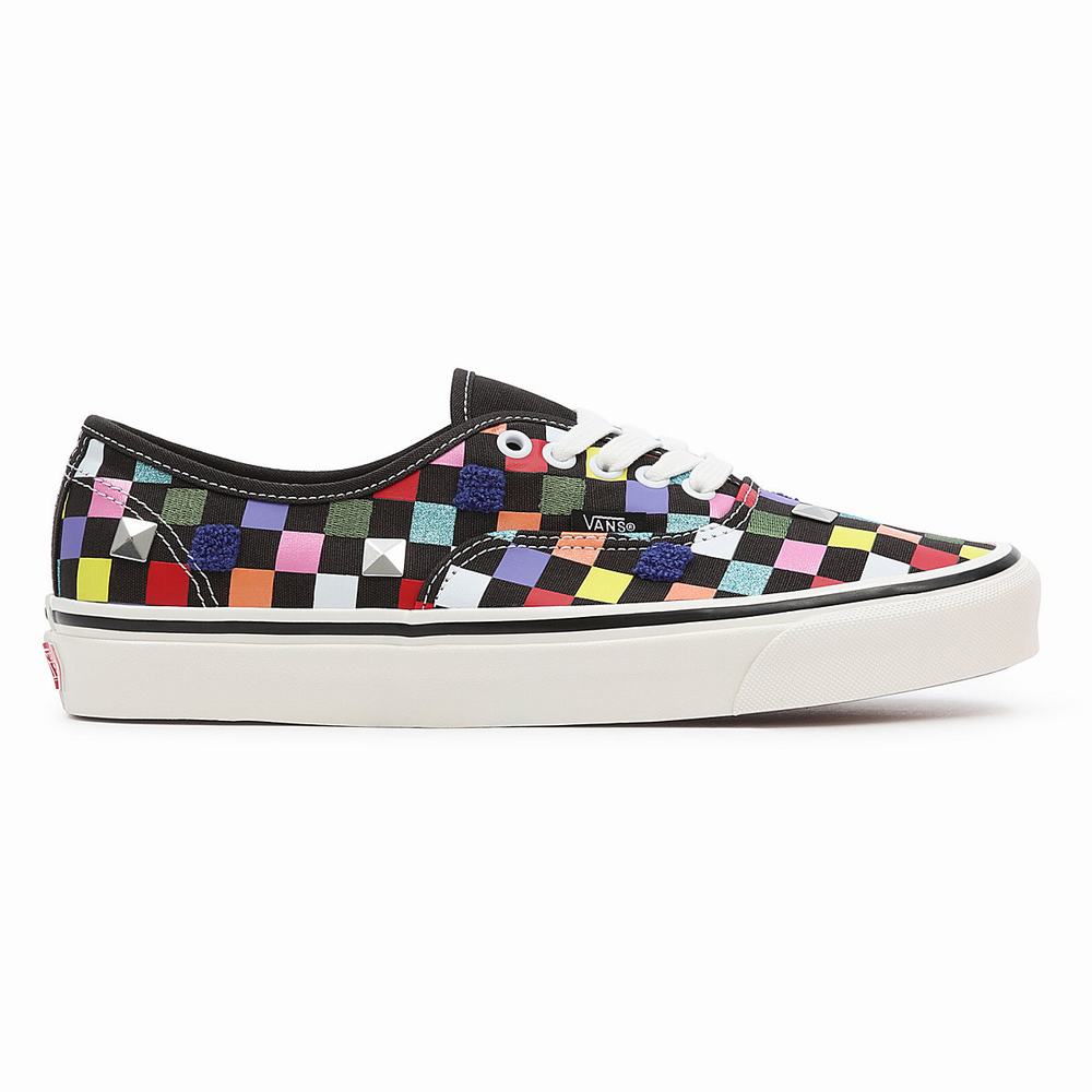 Men's Vans Anaheim Factory Authentic 44 DX Sneakers Black / Multicolor | USA60293