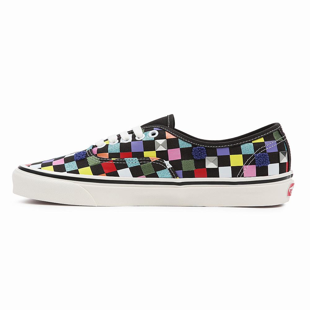 Men's Vans Anaheim Factory Authentic 44 DX Sneakers Black / Multicolor | USA60293